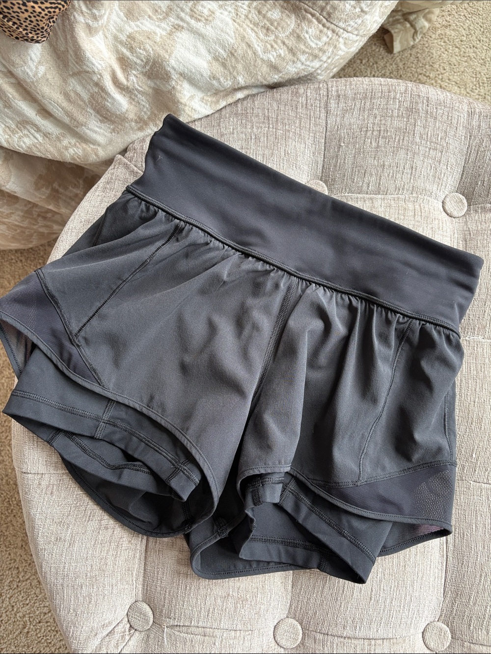 Lululemon Athletica Black Run/Train Athletic Shorts - Picture 5 of 8